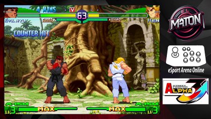 Street Fighter Alpha 3 UPPER • Luchas en linea • "ELMATON" vs "GRULLEX" • (2025/05/19) #ft10 #casual