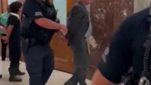Ben Cohen, co-founder of Ben & Jerry's ice cream, was arrested & dragged out of a Senate hearing by U.S. capitol police after protesting the war in Gaza during Robert F. Kennedy Jr.'s testimony. "You're killing poor kids in Gaza & paying for it by cutting