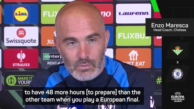 Maresca laments schedule ahead of Conference League final