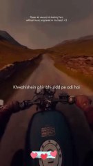 Hum se maayoos hoga zamaana Par zamaane ki kisko padi hai ❤ #love #song #struggle #sacrifice