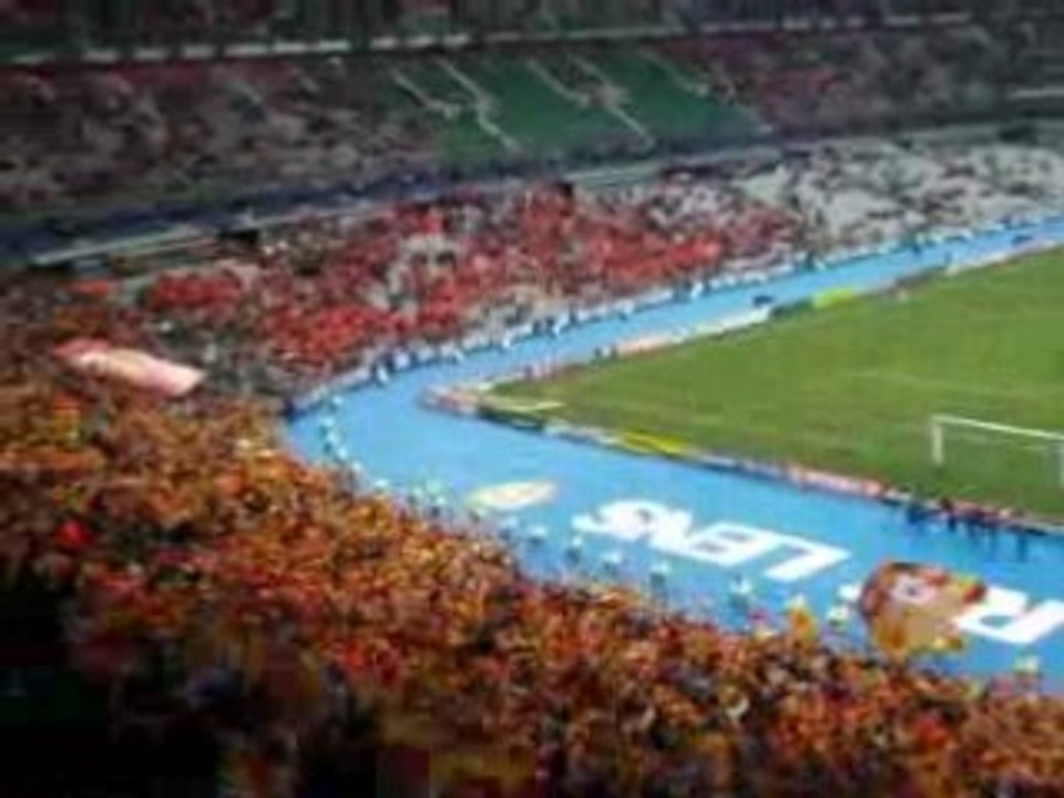 Ambiance finale Coupe de la ligue Lens vs Psg