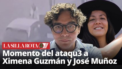 Momento del ataqu3 a secretaria particular Ximena Guzmán y José Muñoz, asesor de Clara Brugada