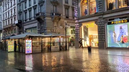 Violento temporale si abbatte su Milano