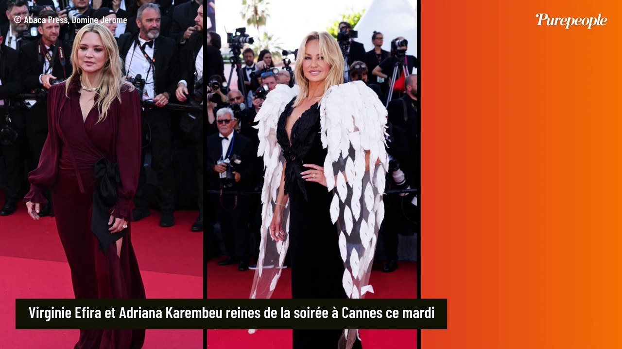 Virginie Efira met une nouvelle fois Cannes à ses pieds, Adriana Karembeu en oiseau divin