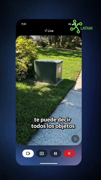 Gemini describiendo objetos en tiempo real