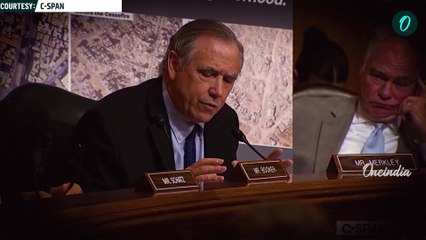 Rubio Fights Against Merkley’s Gaza Challenge | Debate in Senate, Display of Before and After Poster