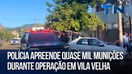 Polícia apreende quase mil munições durante operação em Vila Velha