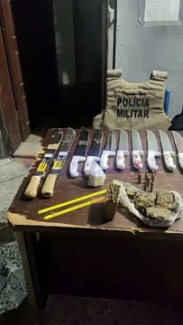 Operação Policial apreende drogas, armas e munições na Colônia Penal Lafayette Coutinho; veja material encontrado