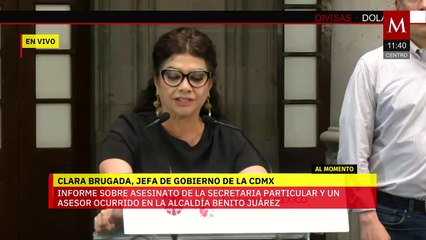 Clara Brugada da mensaje tras homicidio de Ximena Guzmán y José Muñoz