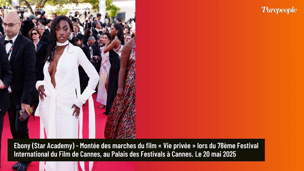 Ebony captivante sur le tapis rouge du Festival de Cannes, face à des mannequins internationaux dont une ex de Leonardo DiCaprio