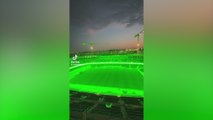 La curiosa imagen del Camp Nou en verde que se ha hecho viral