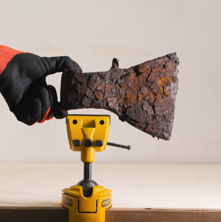 From rust to shine: Giving an old axe a second chance