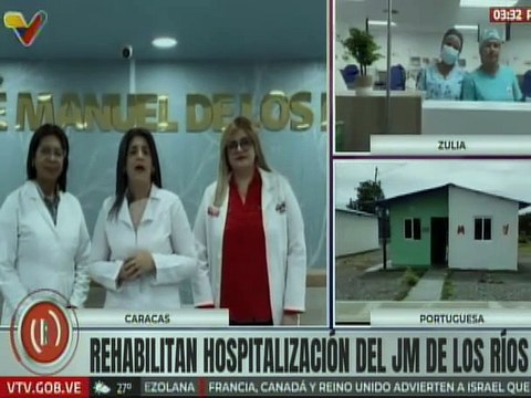 Entregan rehabilitado la Sala de Hospitalización del Hospital J.M. de Los Ríos en Caracas