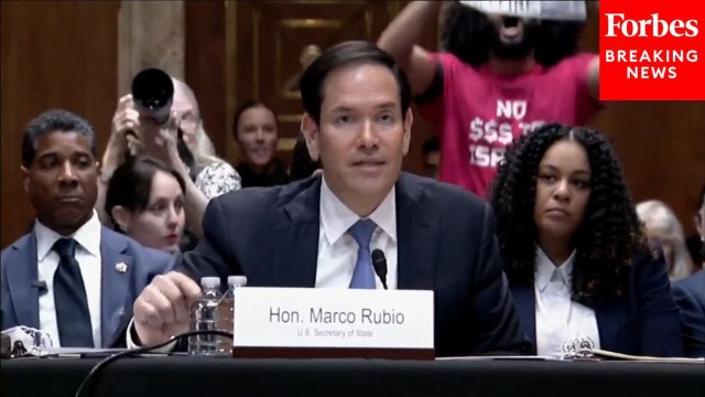 Sec. Marco Rubio Interrupted By Protester During Remarks At Senate Appropriations Hearing