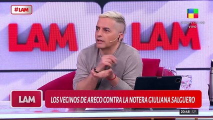 Una notera de TN discute con las víctimas de las inundaciones.