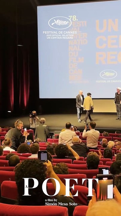 Ovación a "Un poeta", la película colombiana que se presentó en Cannes