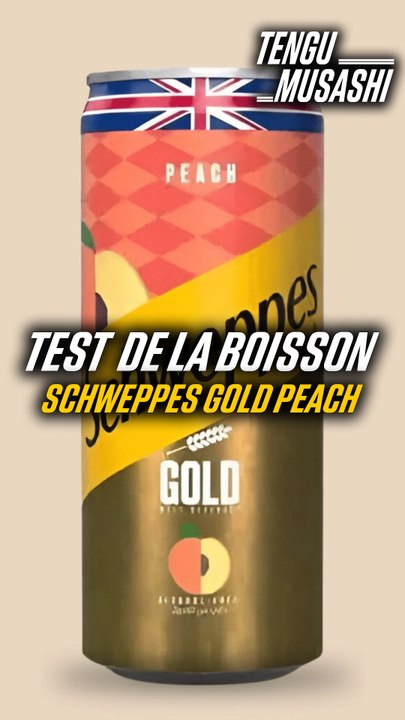 Je test la boisson SCHWEPPES GOLD PEACH !