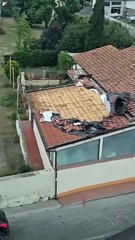 Elba, tetto di un bar scoperchiato dal vento