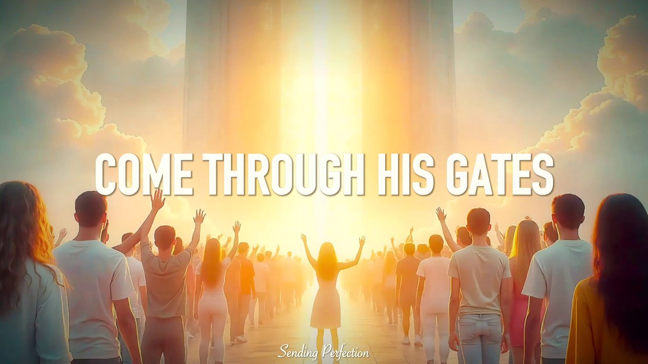 COME THROUGH HIS GATES • Inspired by Psalms 100:4 • Lyric Video