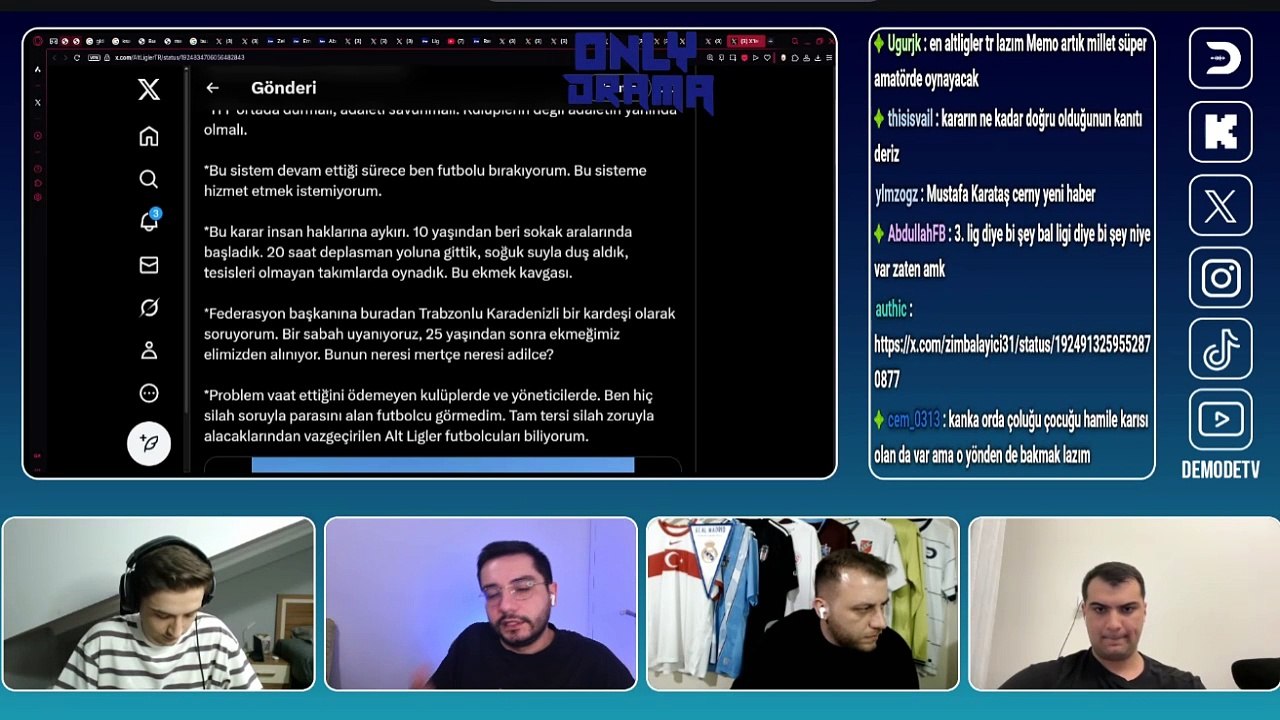 DemodeTV'nin canlı yayınında İstanbul'daki deprem anı görüntülendi.