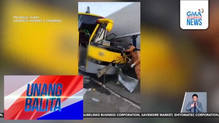 2, patay sa salpukan ng bus at truck; ilang pasahero, sugatan | Unang Balita