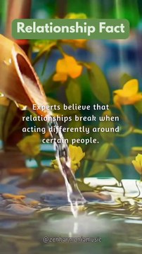 [Relationship Fact] Relationship break when acting differently..