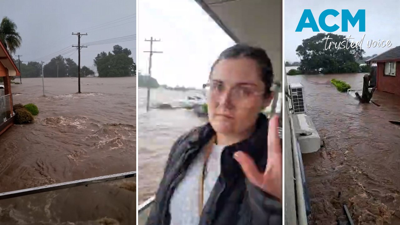 Trapped family pleads for help as record-breaking NSW floods swallow home