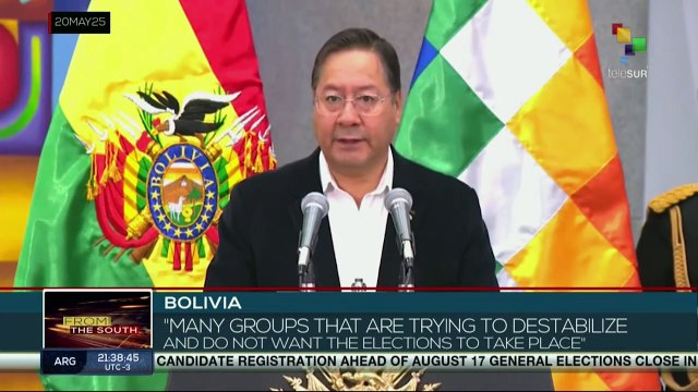 Bolivia | Pres. Arce denounces actions to undermine Aug. 17 elections