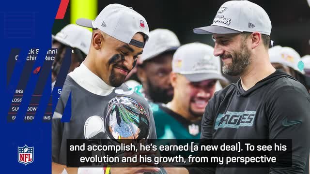 Hurts welcomes contract extenion for Eagles coach Sirianni