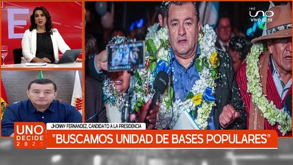"Yo también doy un paso  atrás, ¿por qué no?" declaró Jhonny Fernández