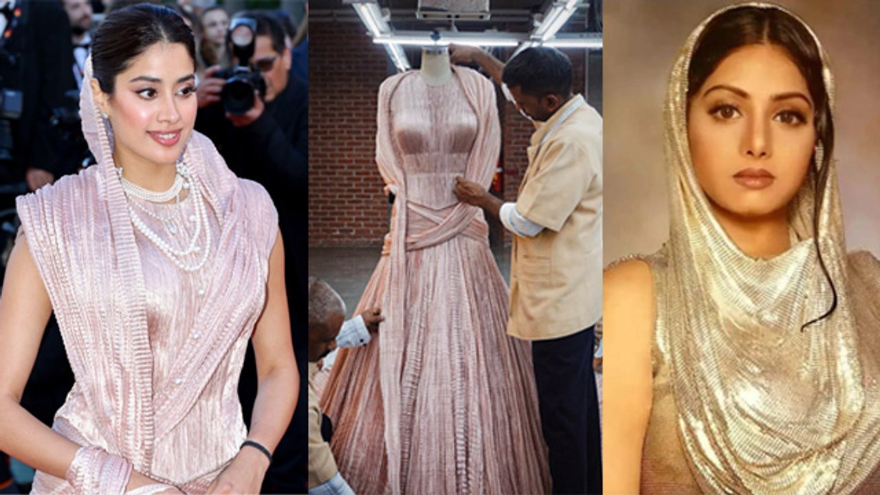 Cannes 2025: Janhvi Kapoor Red Carpet Debut Look में दिखी Mother Sridevi की झलक, Banarasi Design..,
