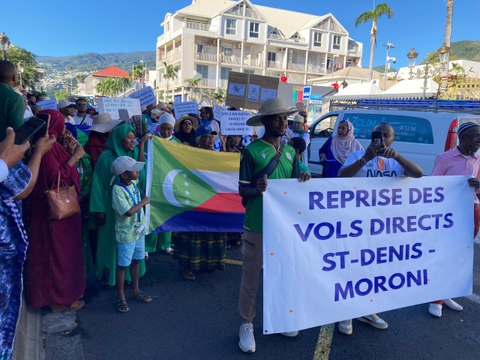 Manifestation ce 21 mai à Saint-Denis pour le retour d'une liaison Réunion-Comores