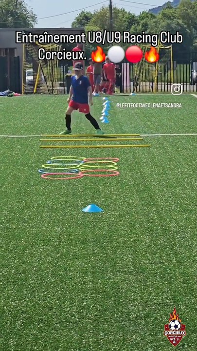 Entraînement U8/U9 Au Racing Club Corcieux.