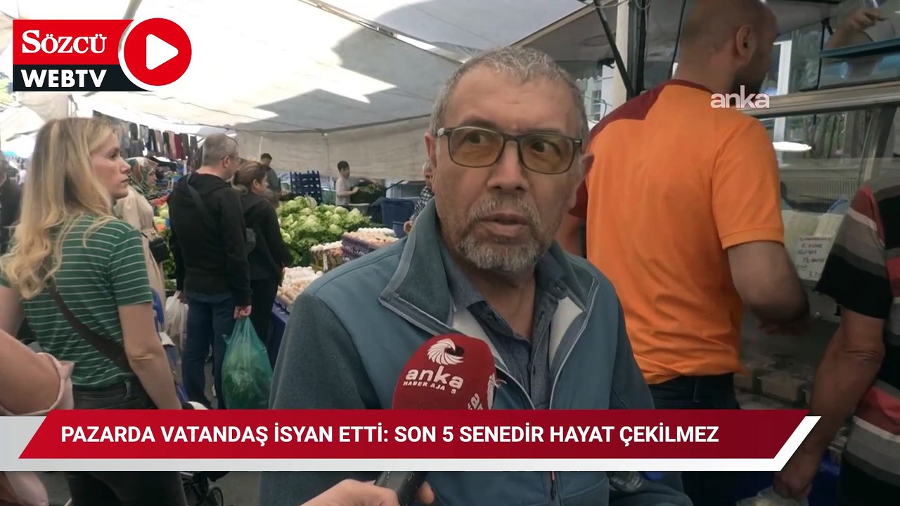 Pazarda vatandaş isyan etti: Son 5 senedir hayat çekilmez