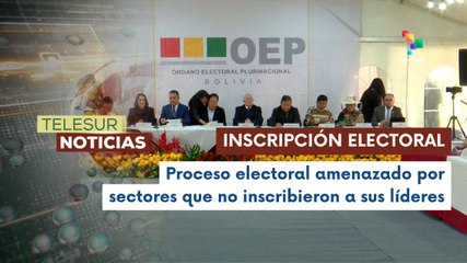 Tensión en Bolivia tras cierre de inscripciones electorales