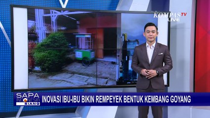 Kreatif! Ibu-Ibu di Sidoarjo Buat Rempeyek Berbentuk Kembang Goyang