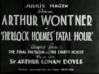 The Sleeping Cardinal (1931)  Arthur Wontner, Ian Fleming, Minnie Rayner