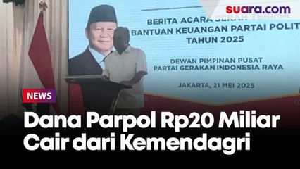 Dana Parpol Rp20 Miliar Cair dari Kemendagri, Gerindra: Belum Cukup untuk Kegiatan Partai Kami