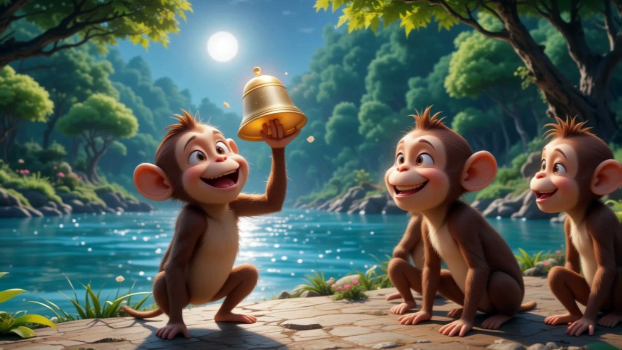 The Monkeys & The Bell | Fun Moral Story for Kids