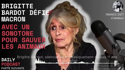Brigitte Bardot défie Macron avec un sonotone pour sauver les animaux