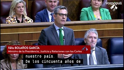 Bolaños, a Tellado: "Esa cascada de fango intenta tapar la situación económica y social del país"
