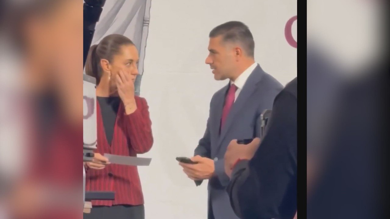 Captan el momento en que Claudia Sheinbaum se entera del homicidio en Ciudad de México