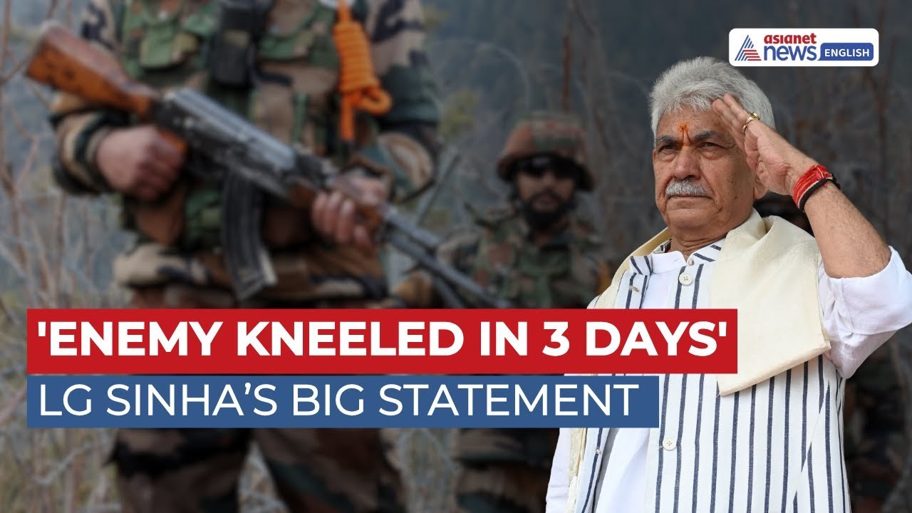 LG Sinha Hails Indian Army in Poonch: 'Enemy Came Down on Knees in Three Days' | Asianet Newsable