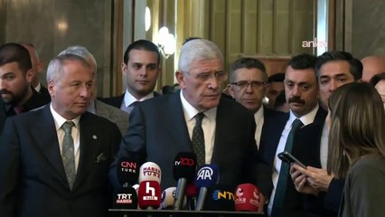 Müsavat Dervişoğlu'ndan "DEM Parti heyeti siyasi parti turlarına başladı size bir talep geldi mi görüşecek misiniz" ve "Sayın Meclis Başkanı başkanlığında kurulacak bir komisyona üye verir misiniz" sorularına yanıt