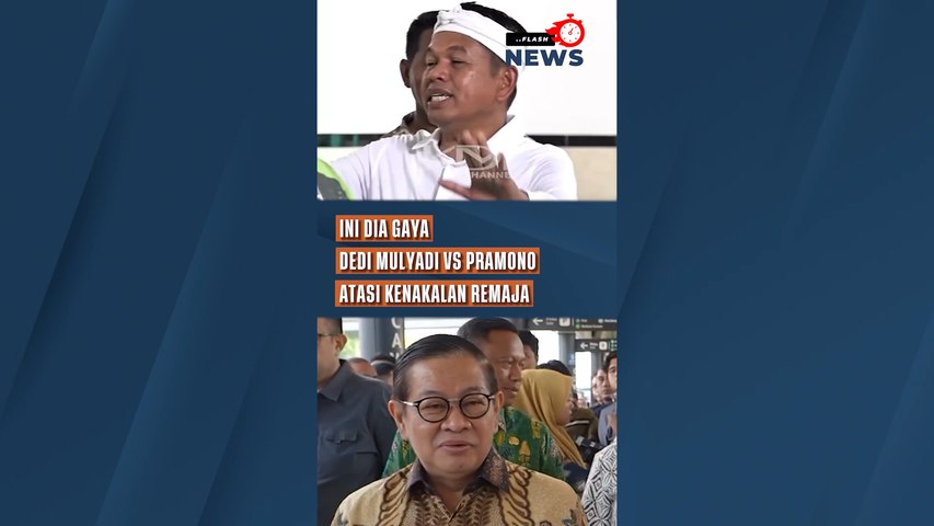 Ini Dia Gaya Dedi Mulyadi Vs Pramono Atasi Kenakalan Remaja