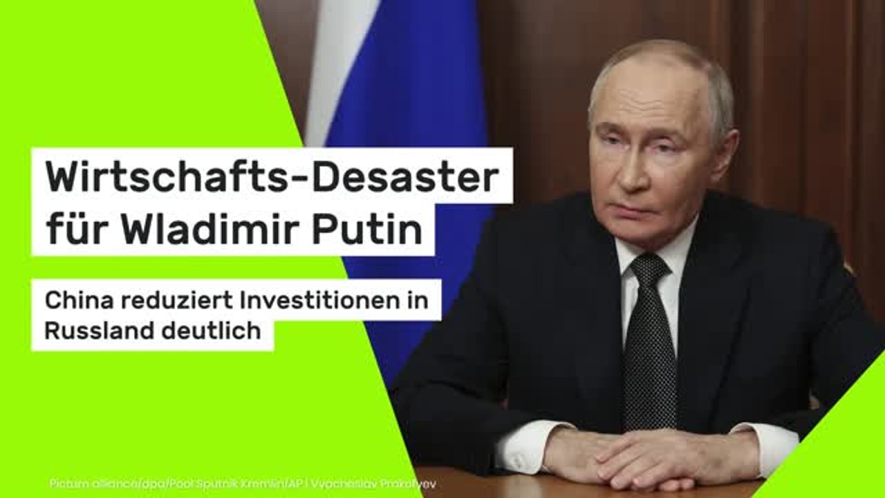 Wirtschafts-Desaster für Wladimir Putin: China reduziert Investitionen in Russland deutlich