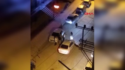 Kendisini takip eden sürücüyü ihbar etti; olay kamerada