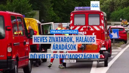 Három halott és két eltűnt a francia Riviérán pusztító özönvíz után