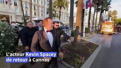 Cannes: l'acteur Kevin Spacey "content de travailler" de nouveau