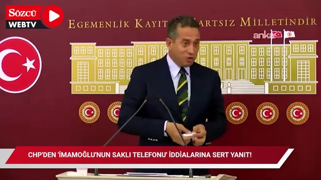 CHP'den 'İmamoğlu'nun saklı telefonu' iddialarına sert yanıt!